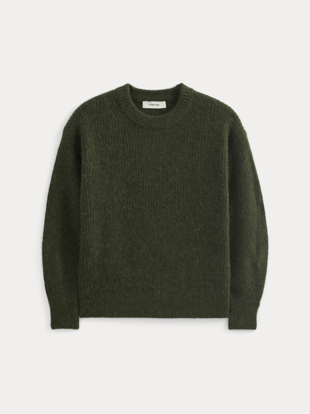 Everlane The Cocoon Crew Neck Sweater In Alpaca Dark Forest Size S NWT - Picture 2 of 9